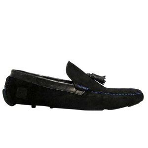 Condemned to Be Free by Kuyban Suede/Crocodile Car Shoe with Tassels